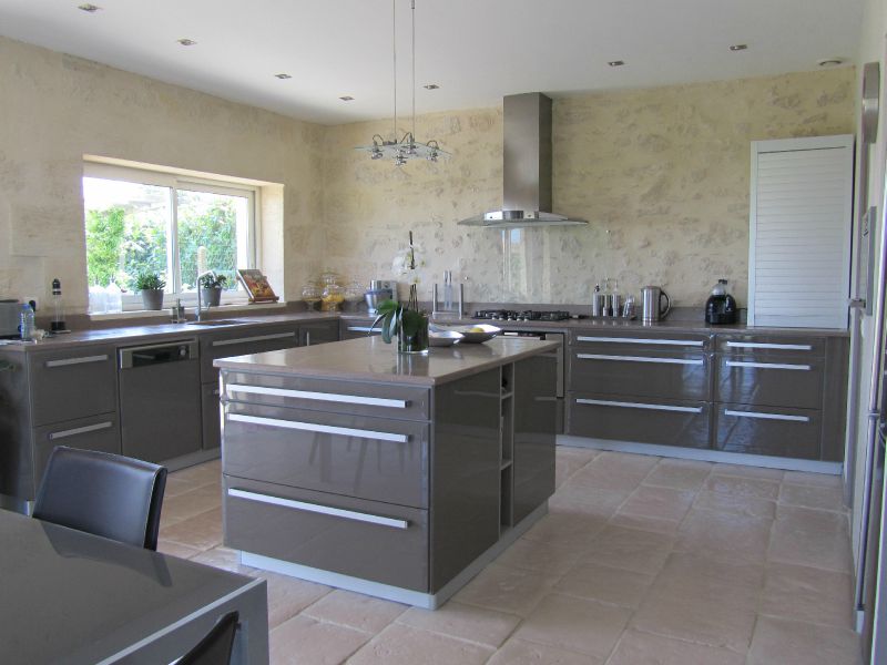 Peinture cuisine couleur beton