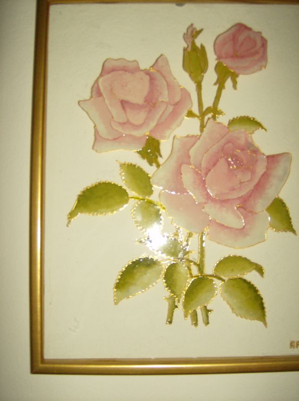 Travaux manuels peinture sur verre
