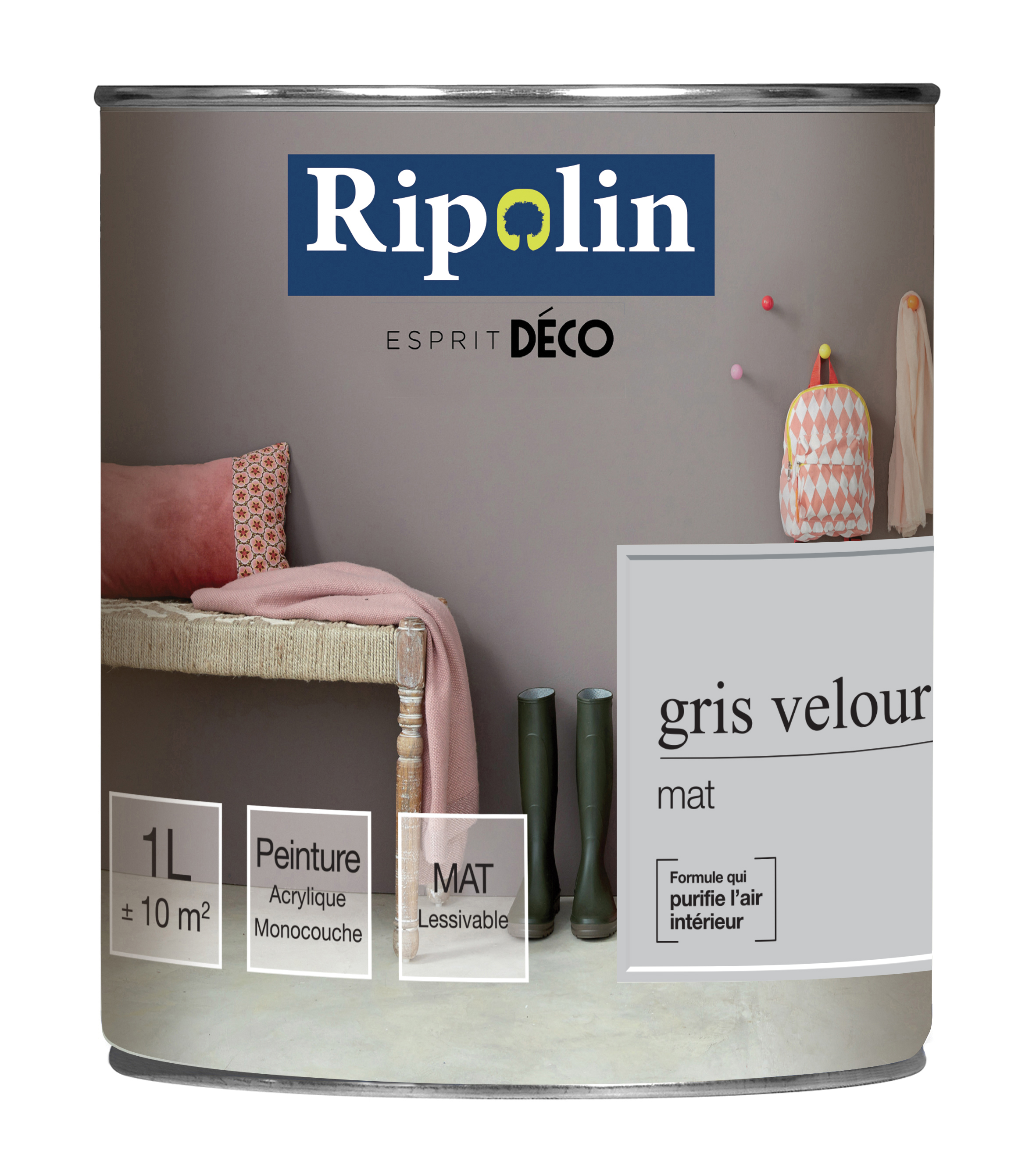 Peinture acrylique gris
