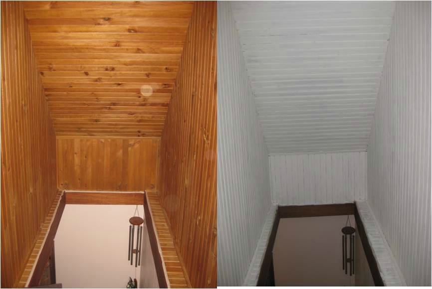 Travaux peinture avant apres