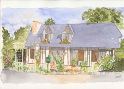Peindre une maison en aquarelle