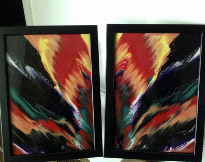 Peinture acrylique sur papier yupo