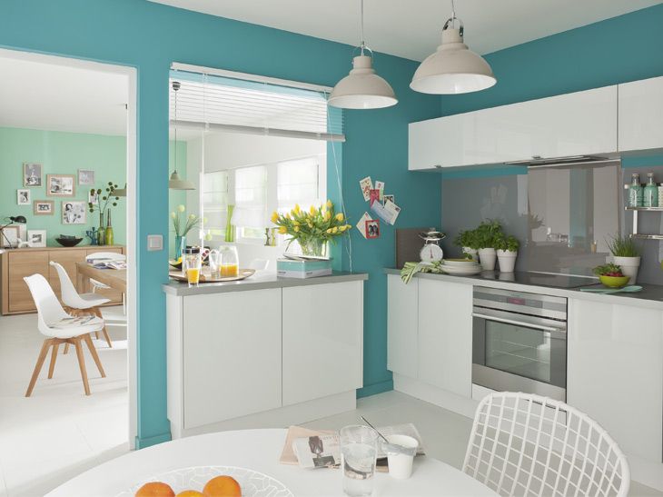 Peinture bleu cuisine leroy merlin
