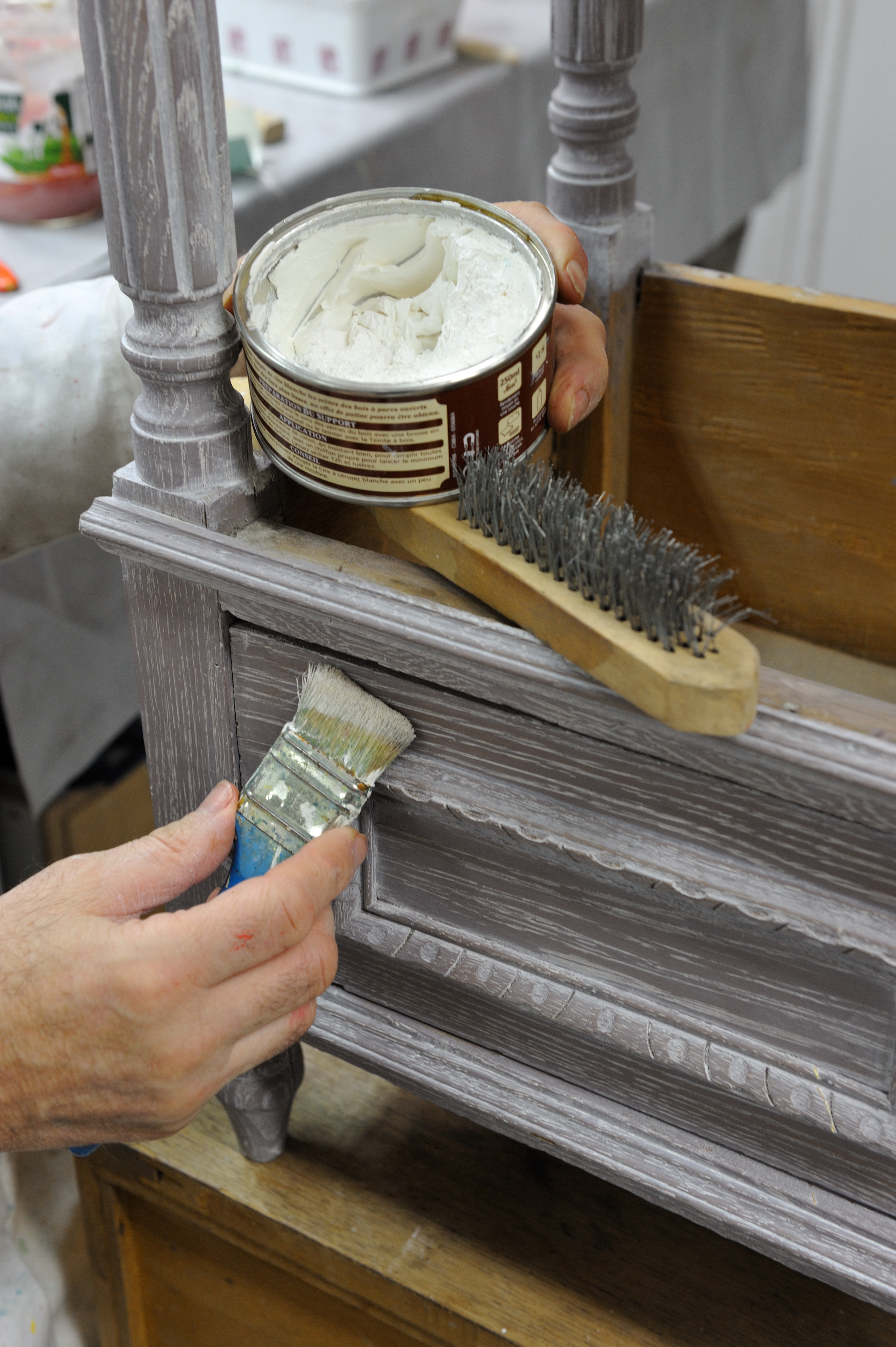 Cours peinture décorative sur bois
