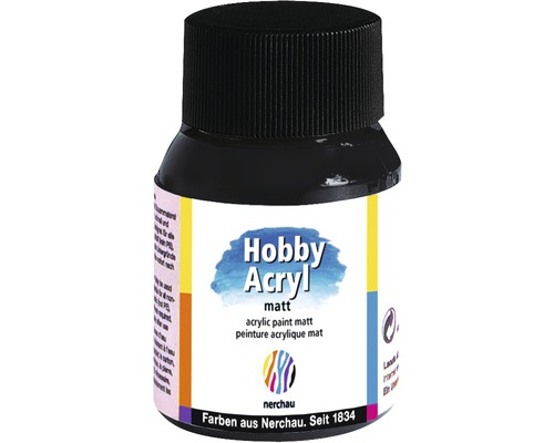 Peinture acrylique noir mat