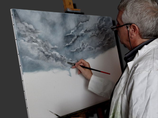 Peinture acrylique faire un fondu