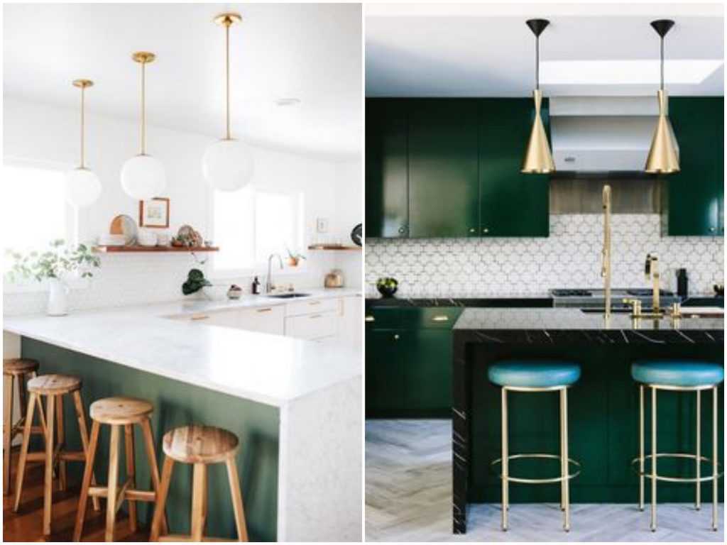 Peindre cuisine en vert