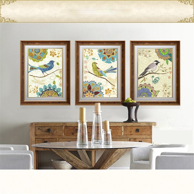 Peinture maison oiseau