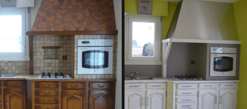 Peindre ma cuisine en chene