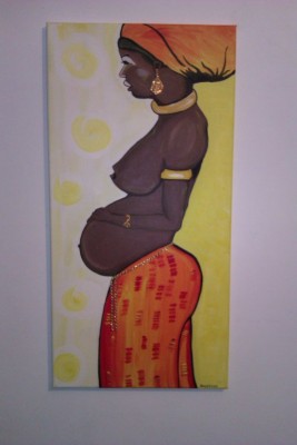 Peinture acrylique enceinte