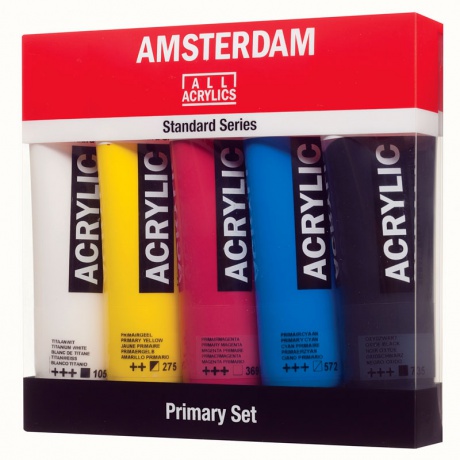Peinture acrylique couleur primaire