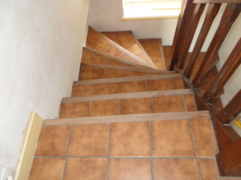 Peinture carrelage sol escalier