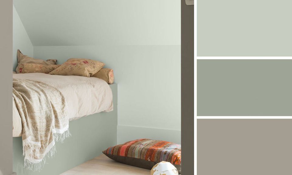 Deco chambre peinture verte