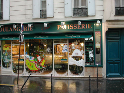 Peinture decoration vitrine
