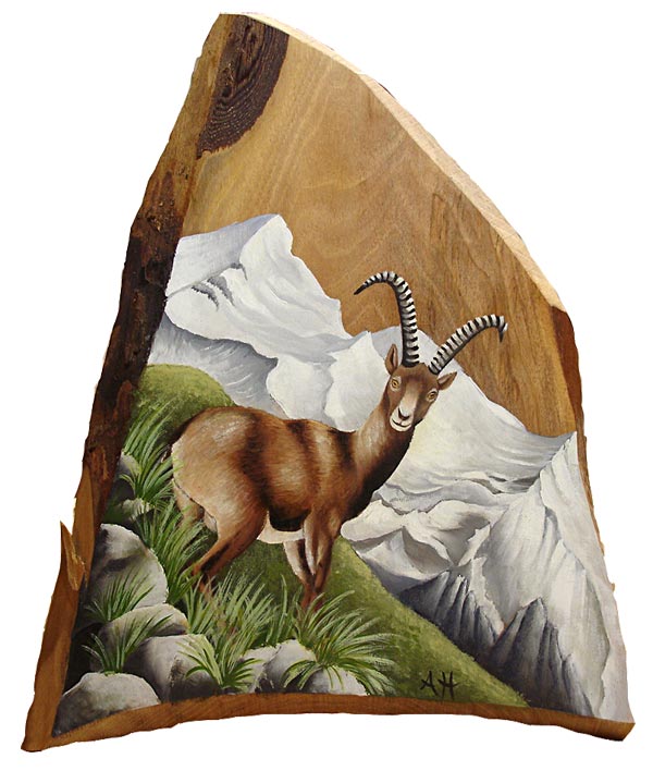 Photo peinture décorative sur bois
