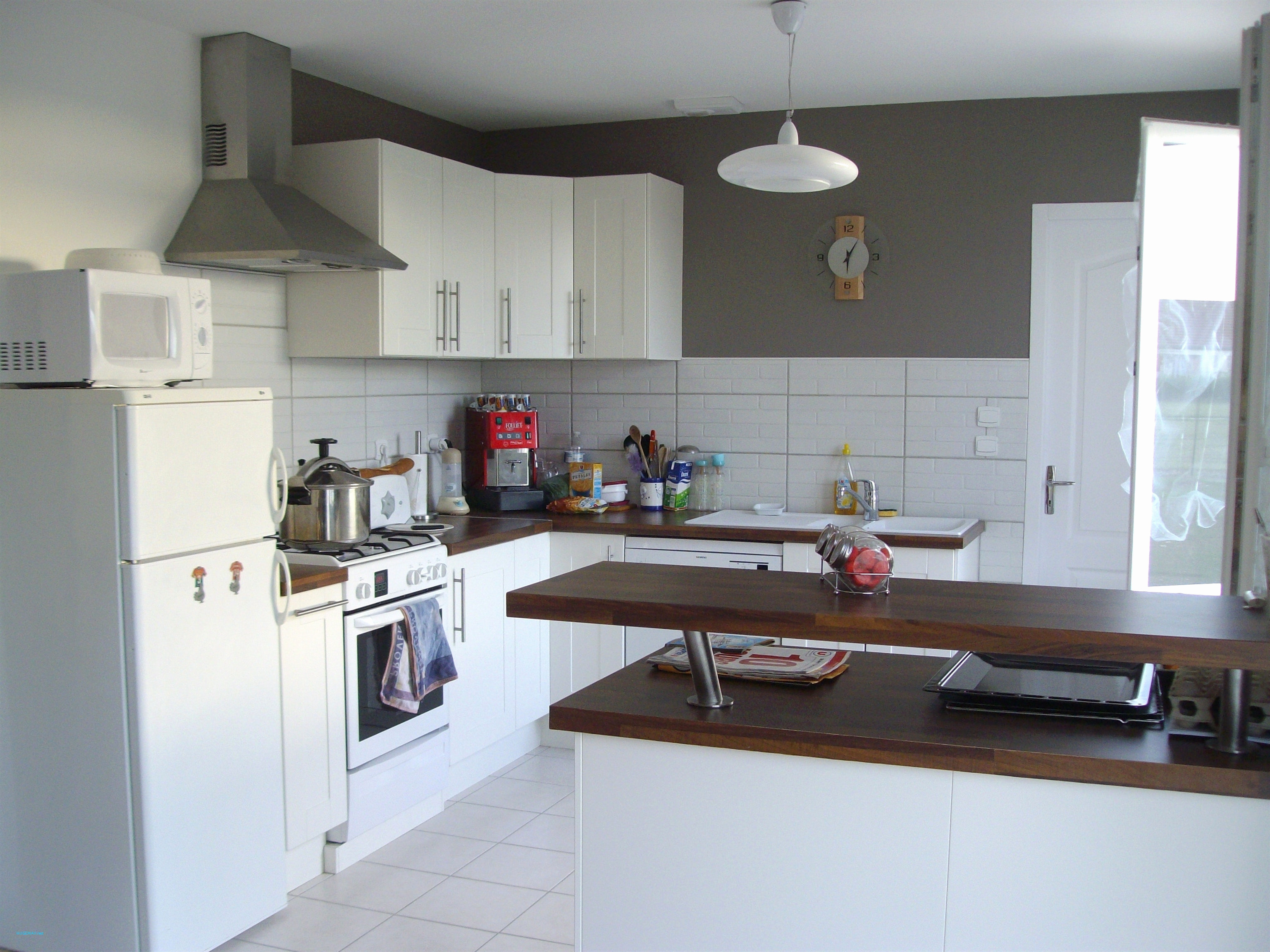 Peinture carrelage cuisine blanche