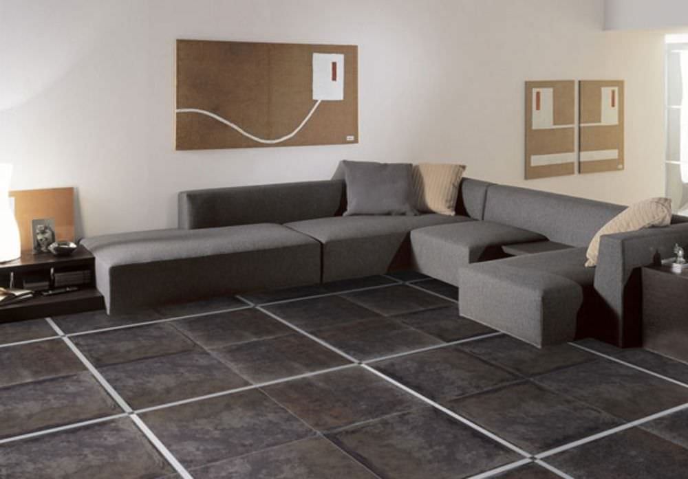 Peinture carrelage sol salon