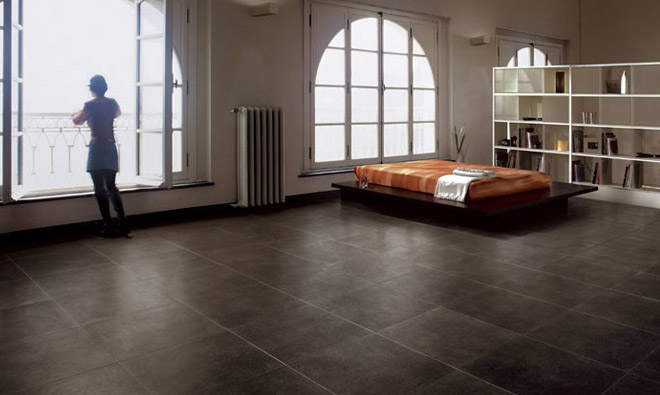 Peinture carrelage sol gris perle