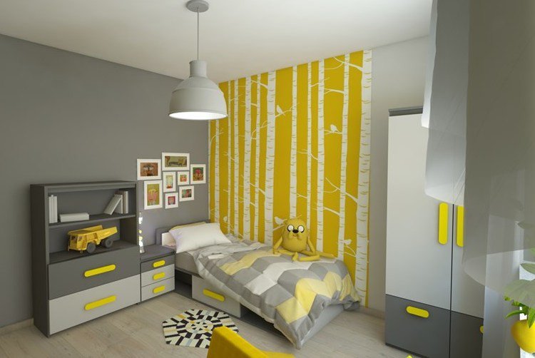 Peinture deco jaune