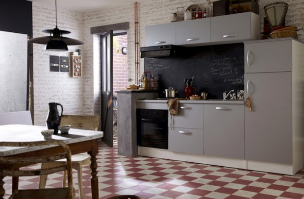 Peinture ardoise sur meuble cuisine