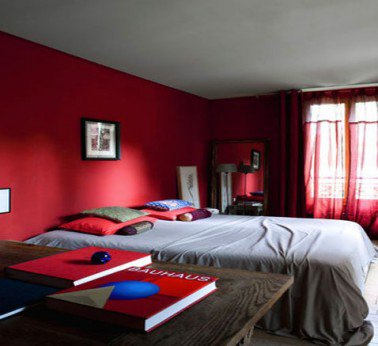 Décoration peinture rideau