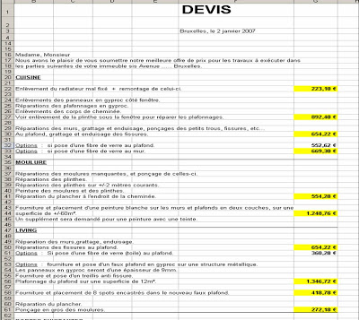 Devis peinture pour plafond