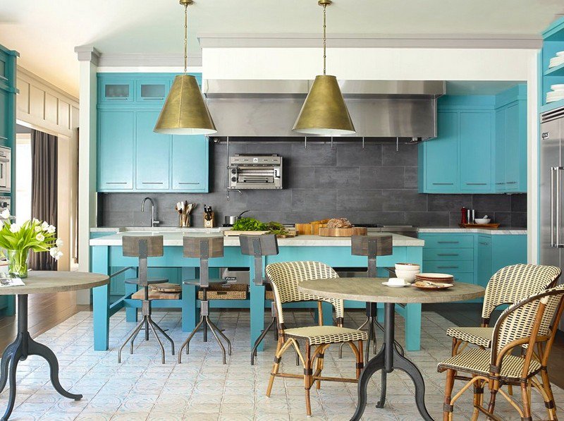 Peinture bleu anthracite cuisine