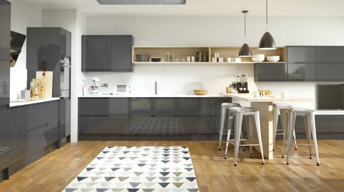 Peinture cuisine blanche et bois
