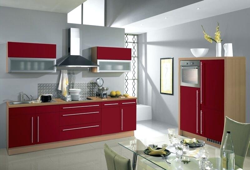 Peinture de cuisine rouge