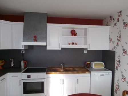 Peinture cuisine avec effet