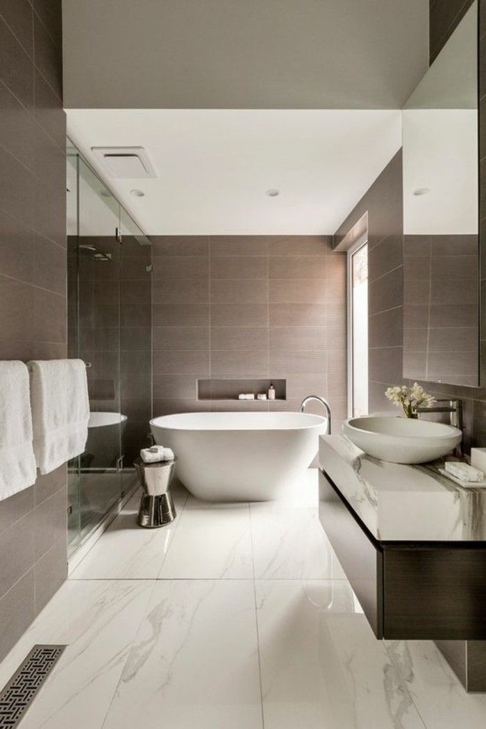 Peinture pour carrelage salle de bain taupe