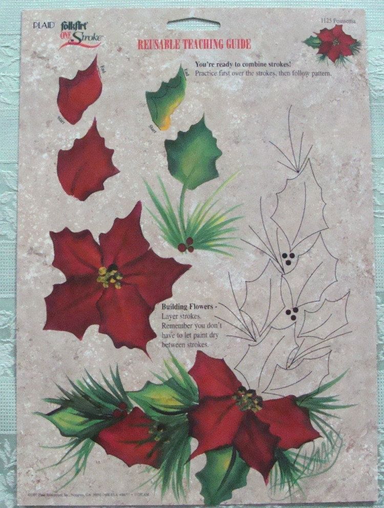 Peinture décorative sur bois one stroke