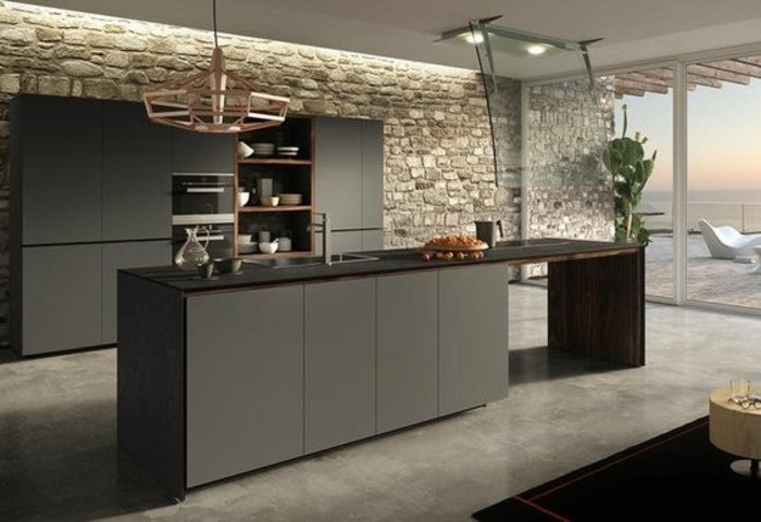 Peinture cuisine ton pierre