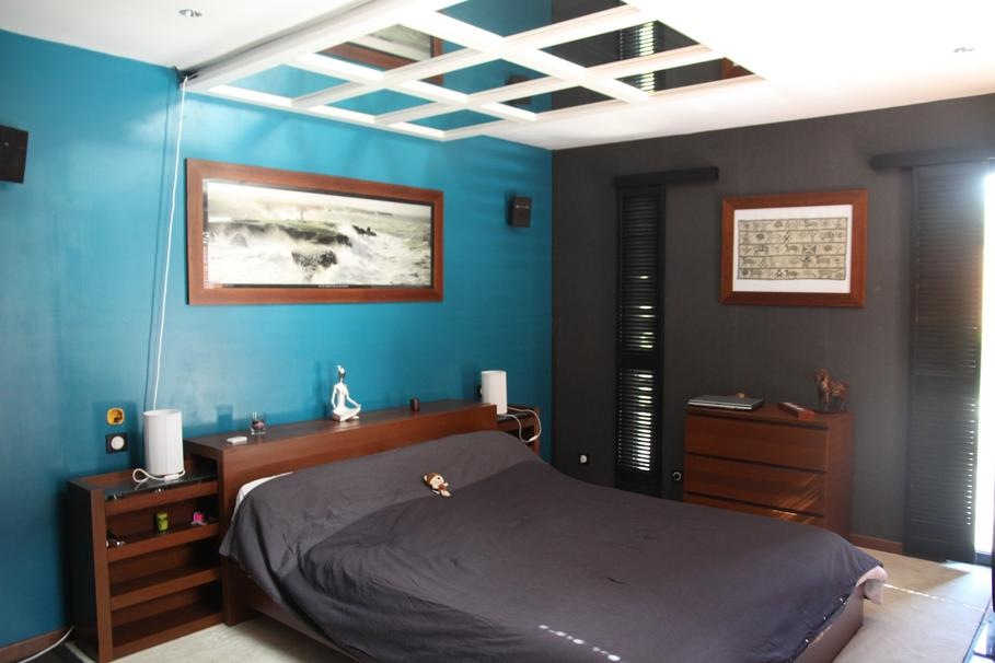 Deco peinture chambre bleu