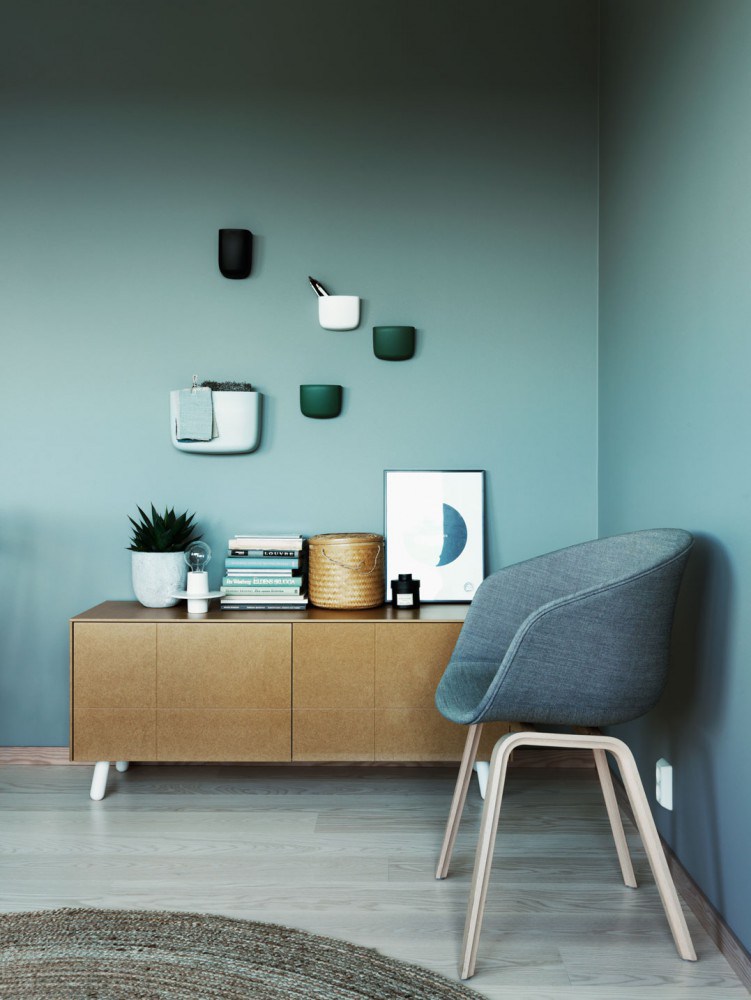 Bleu scandinave peinture cuisine