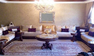 Decoration peinture salon marocain