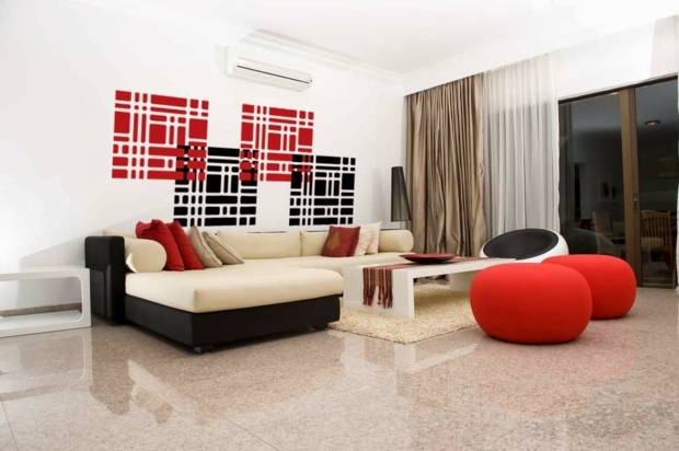 Deco peinture originale salon