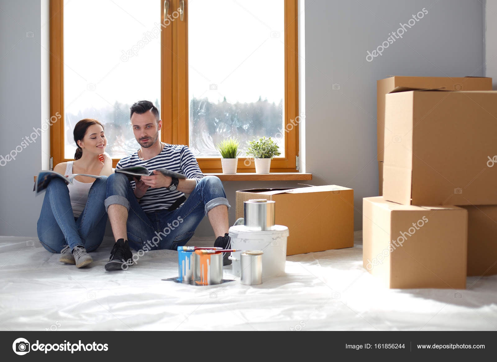 Peinture mur maison neuve