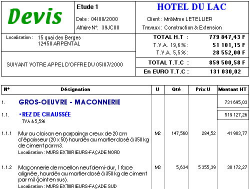 Travaux peinture devis gratuit