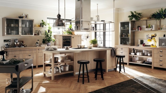 Idee peinture cuisine industrielle