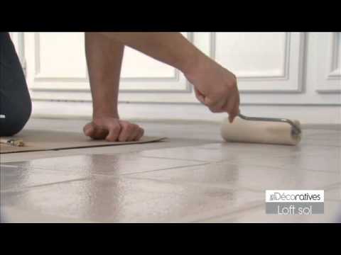 Peinture carrelage effet pierre