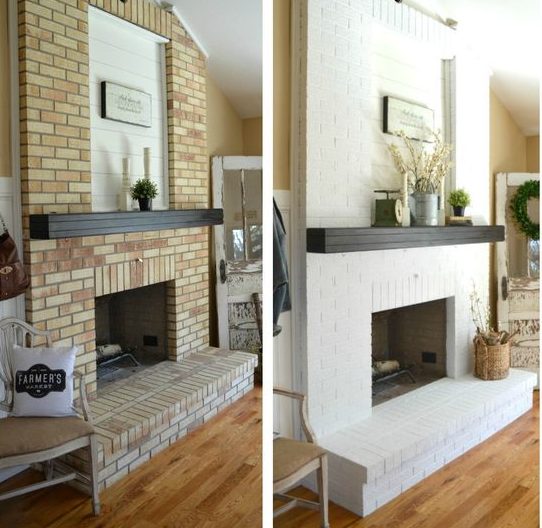 Peinture deco pour cheminée
