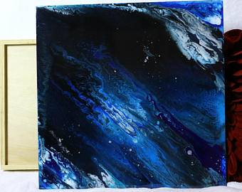 Peinture acrylique et resine