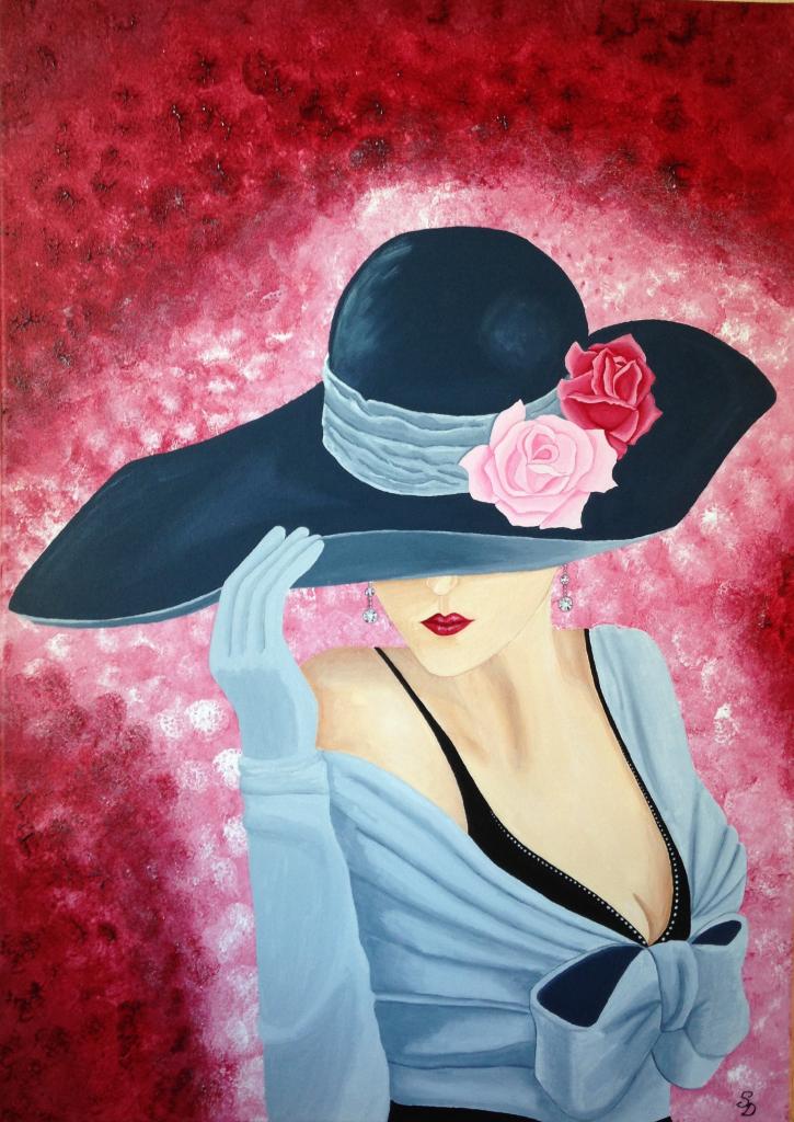 Peinture acrylique femme