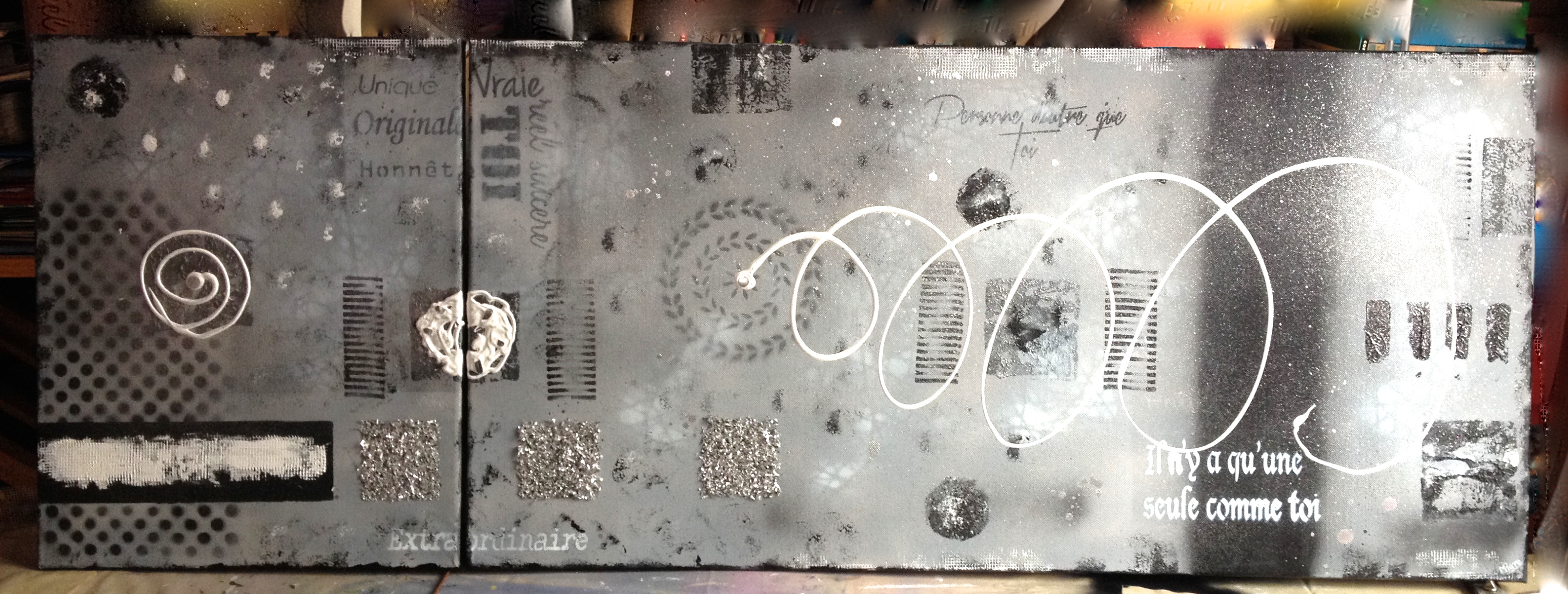 Peinture acrylique effet