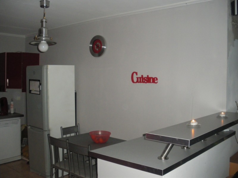 Peinture mur cuisine gris clair