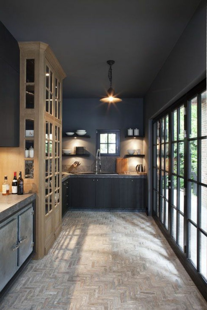 Peinture gris fonce pour cuisine