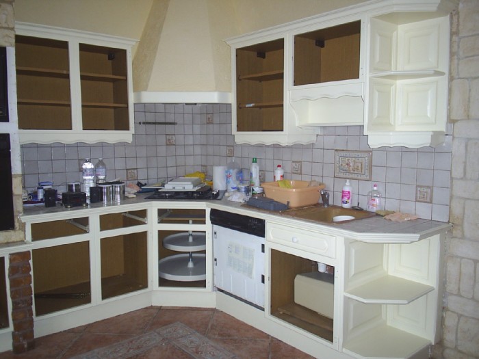 Repeindre meuble de cuisine chene