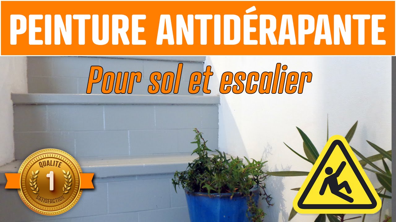 Peinture carrelage sol antidérapant