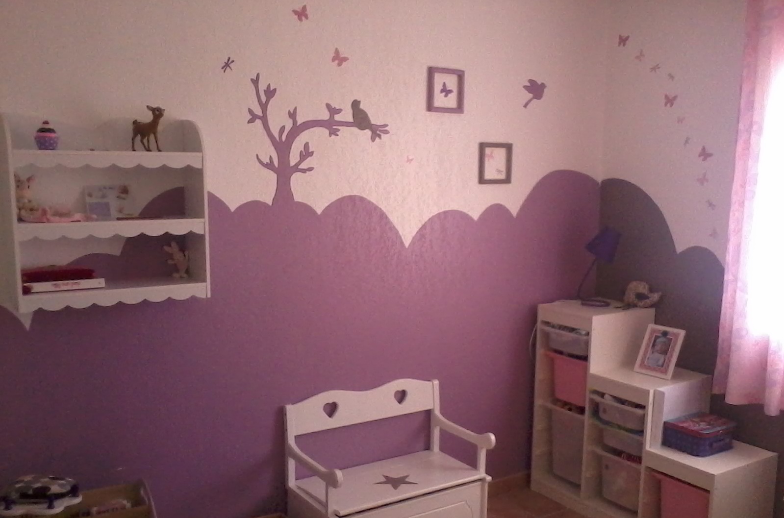 Peinture deco chambre bebe fille